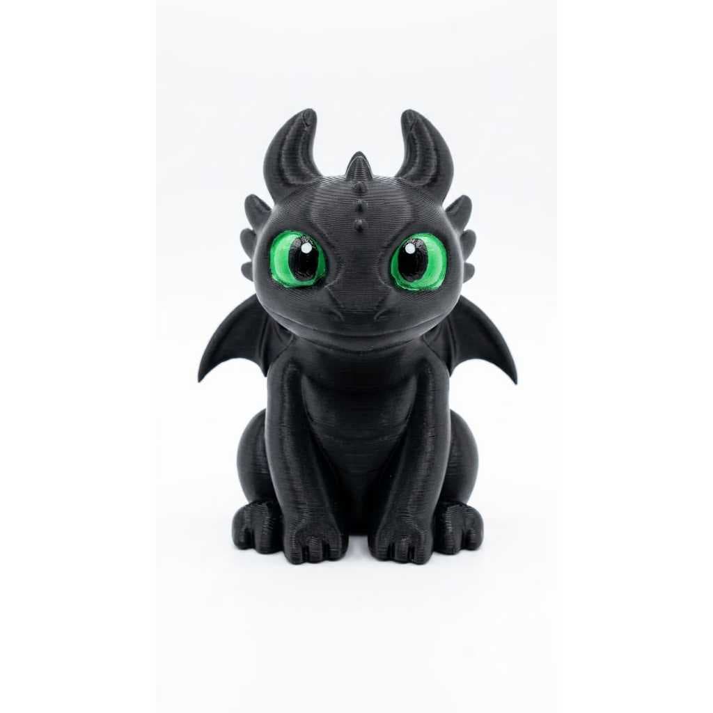 Dragão Fúria da Noite Articulado 3D | Brinquedo Colecionável Decorativo