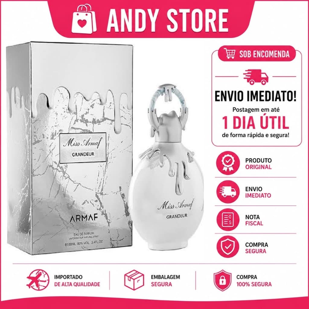 🌸 Perfume Miss Armaf Grandeur 100ml Feminino Original Importado