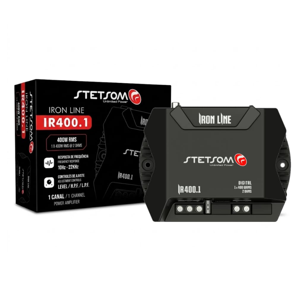 Modulo Amplificador Ir400.1 Stetsom Modulo 2 Ohms 400w Iron Line 1 Canal