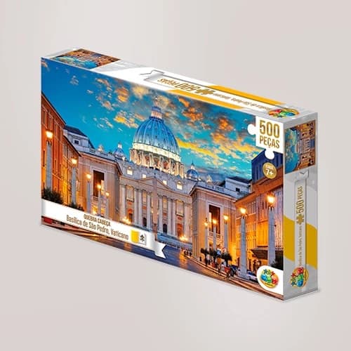 Quebra‑cabeça 500 peças – Basílica de São Pedro no Vaticano | Puzzle Paisagem