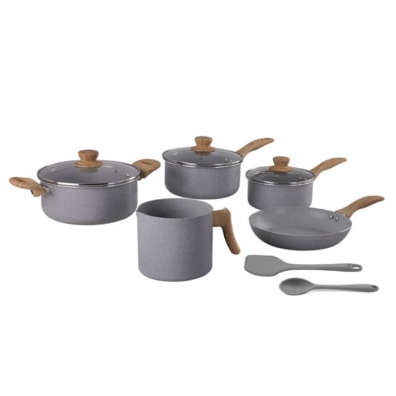 Conjunto de Panelas 7 Peças Easy Gris Com Indução 4890/103 Brinox