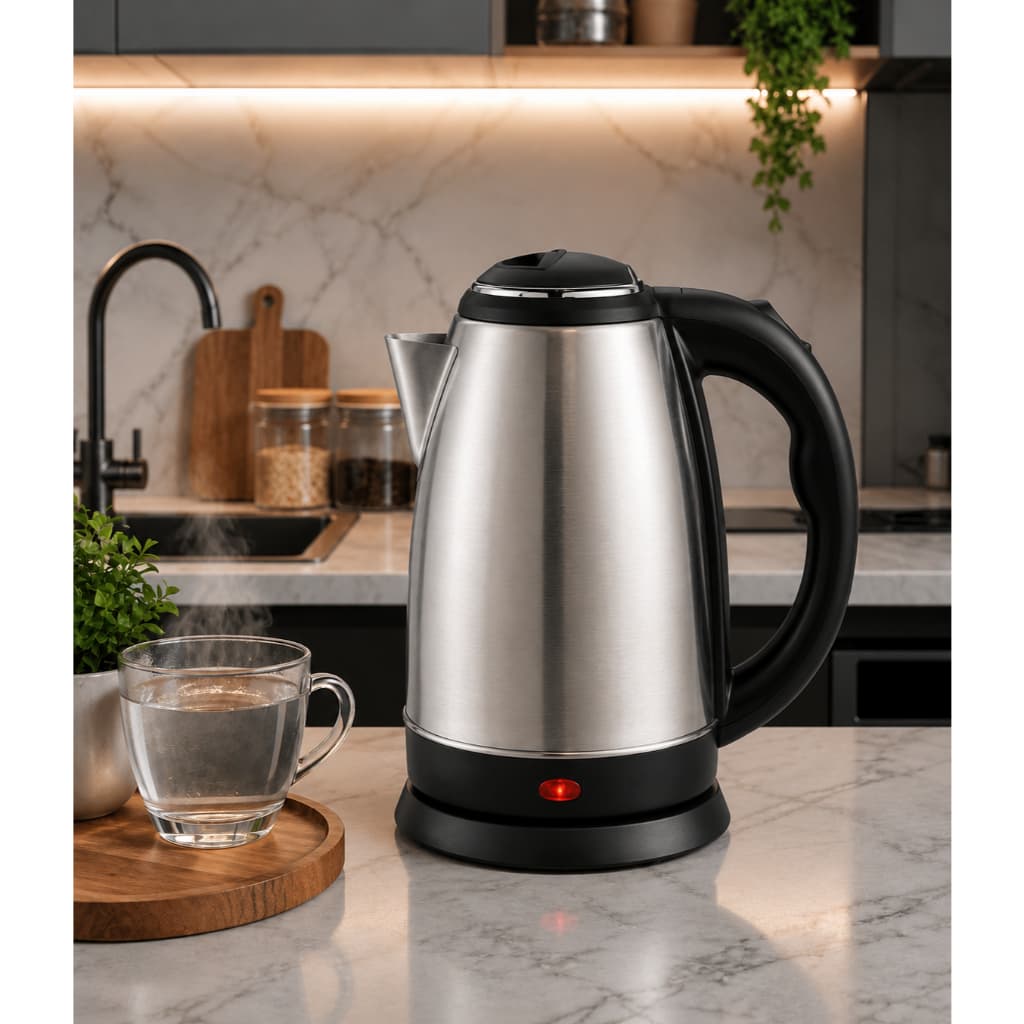 Chaleira Elétrica Inox 1,8L 127V Cozinha Fácil