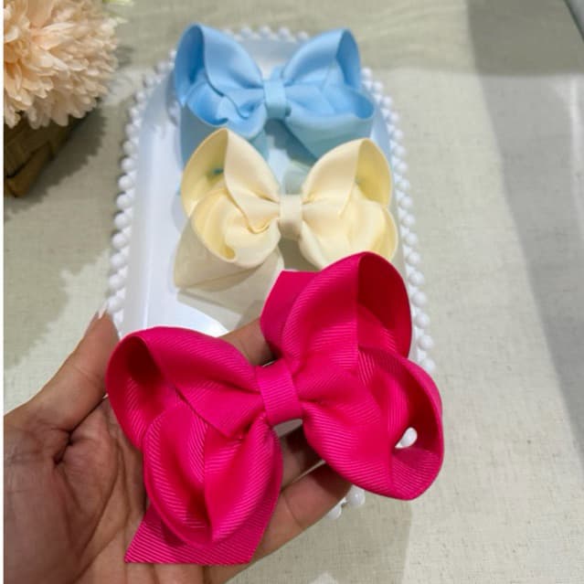 Laço Boutique/ Kit de Laço/Acessório de Cabelo Infantil/Laços Candy/Lacinhos/ Laço Rosa