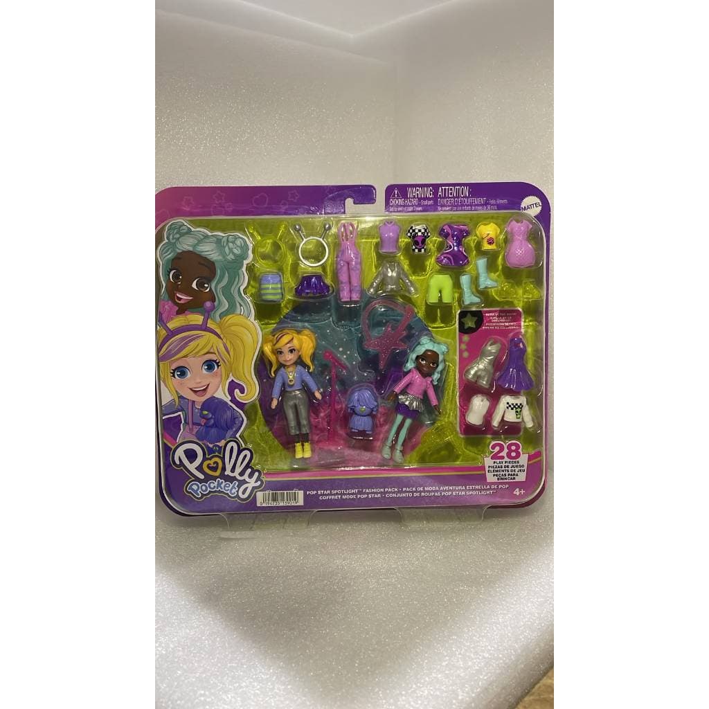 Brinquedo Polly Pocket Viagem com duas bonecas (7,5 cm) e 25 acessórios, pacote para aventura ao ar livre com 2 peças qu