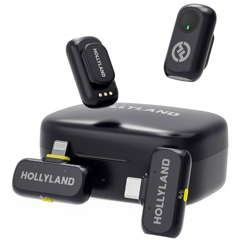 Microfone sem fio Hollyland Lark A1 Combo cor preto