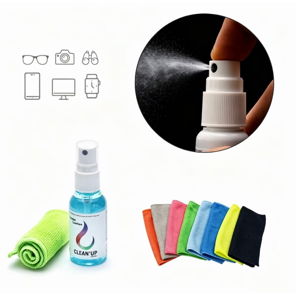 Kit 1/3/5 Spray Limpa Lentes para Telas de Óculos/Câmera/Celular/iPad/TV/UP/ 25ml LCD Plasma