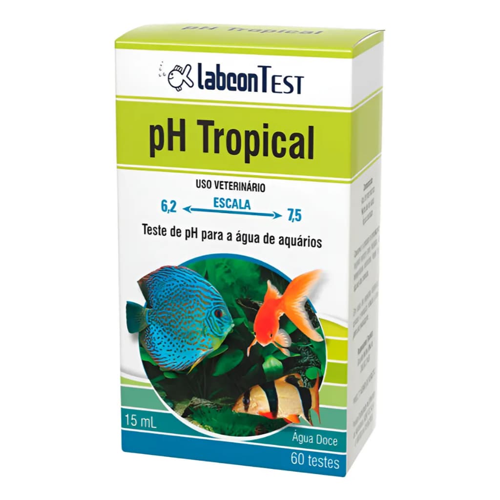 Labcon Test pH Tropical Para Aquário Água Doce Teste Rápido Original 15ml