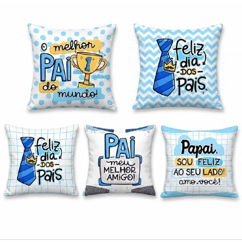 40 Almofadas Dia dos Pais 20x20 - Presente dia dos pais