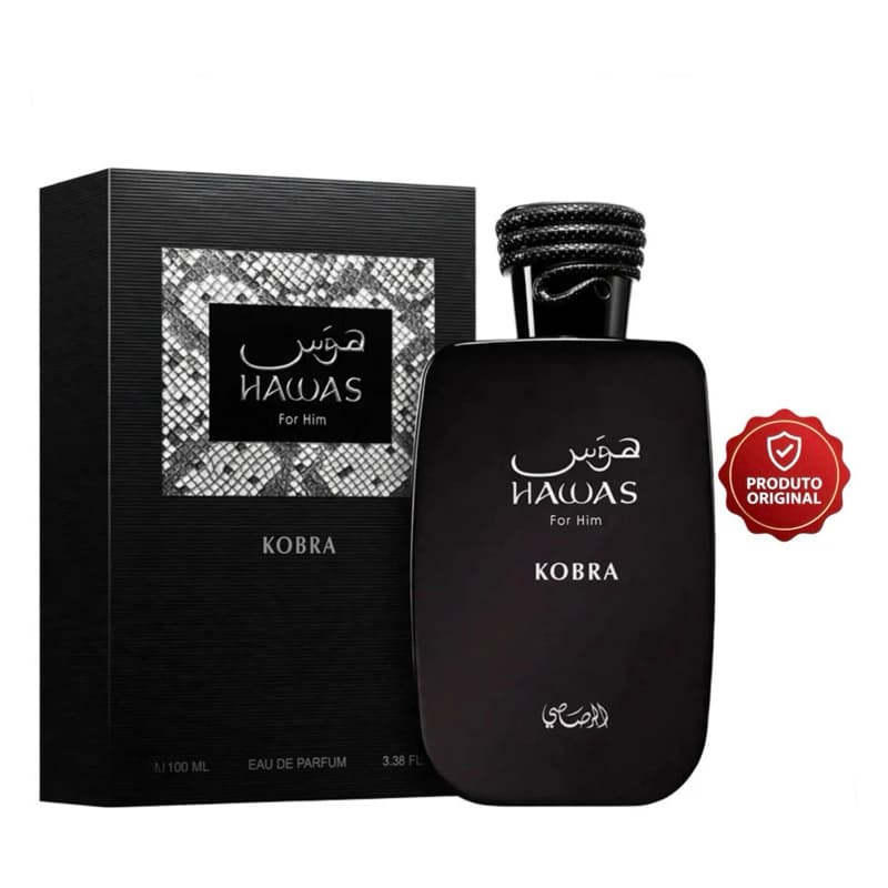 Perfume Árabe Hawas Kobra Eau De Parfum Masculino 100 Ml Origina
