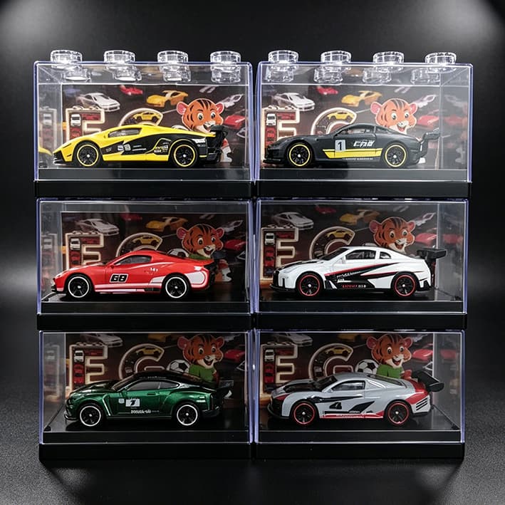 Carrinho Colecionável em Miniatura com Caixa Expositora Modelos Variados