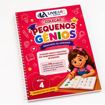 Apostila Alfabetização Infantil 4 A 6 Anos Reforço Escolar Atividades para a criança aprender a escrever