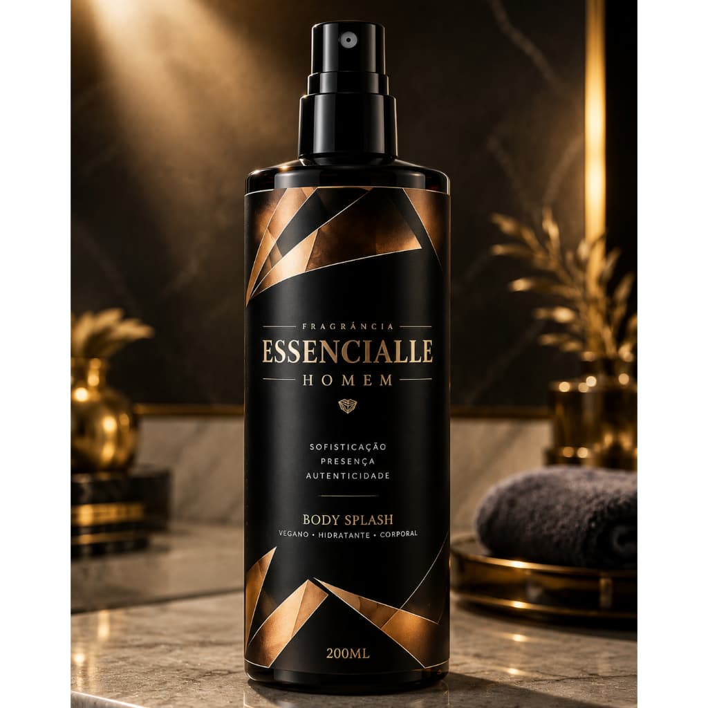 Body Splash Esssencialle Masculino 200ml - Perfume Corporal