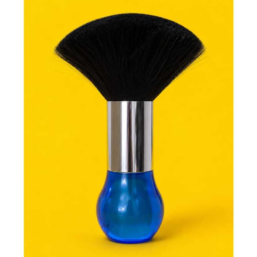 Espanador de Cabelo Para Barbeiro Cabeleireiro vidro azul
