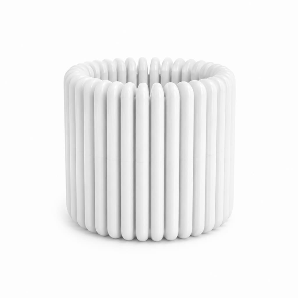Suporte para Vela Rechaud Decorativo Moderno Porta Vela Branco