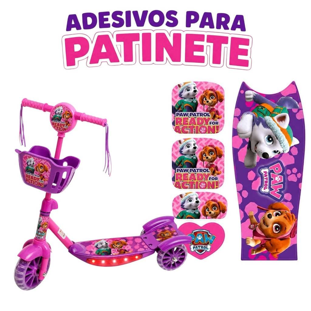 Adesivo original para patinete infantil patrulha canina