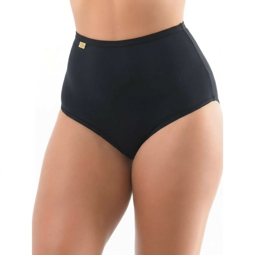 Kit 12 Calcinha Cintura Alta Hot Pants Calçola Senhora Feminina Alto Básica Tangão Segura Barriga