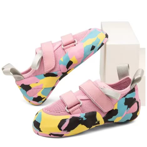 Tênis Infantil para Escalada Rosa Antiderrapante Indoor Outdoor Tamanho 29 Bouldering