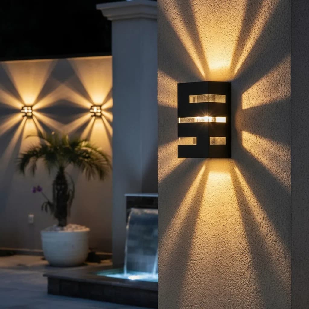 Arandela Frisada Preta G9 com Lâmpada LED 5W Branco Quente Kit 2, 4, 6 ou 8 Unidades