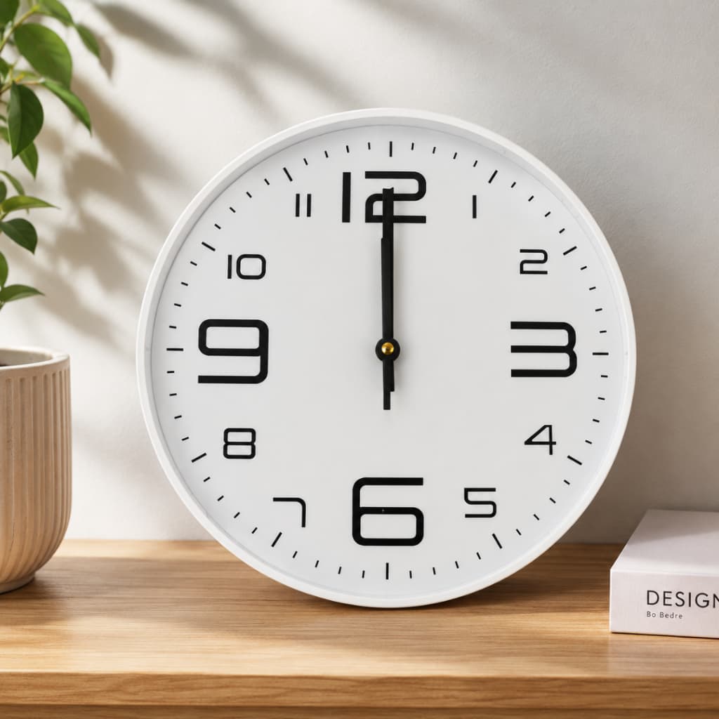 Relógio de Parede Art House 30 cm – Design Moderno e Silencioso
