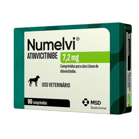 Numelvi 7,2 mg MSD 90Comprimidos para Cães Coceira e Dermatite