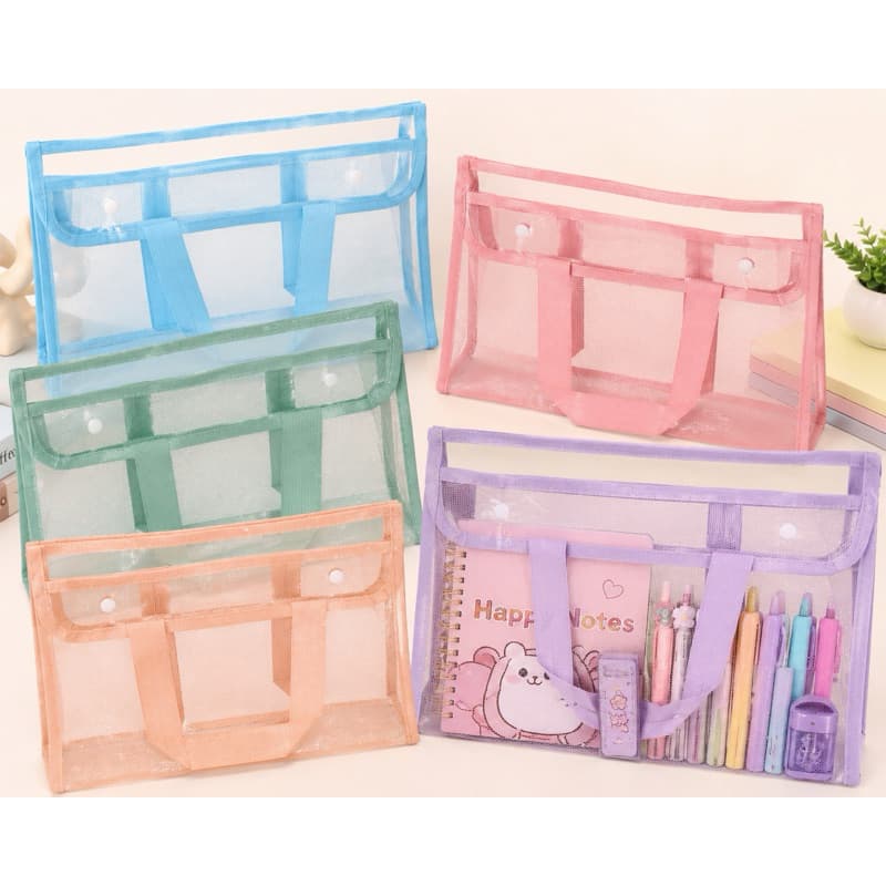 Pasta Organizadora e Portátil Estilo Bolsa Com duas Repartições e Expansível