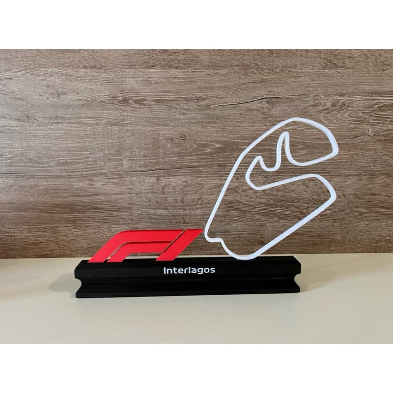 Logo Decorativo Inspirado no Automobilismo 3D 25x21 cm | Decoração para Escritório, Quarto Gamer e Home Office
