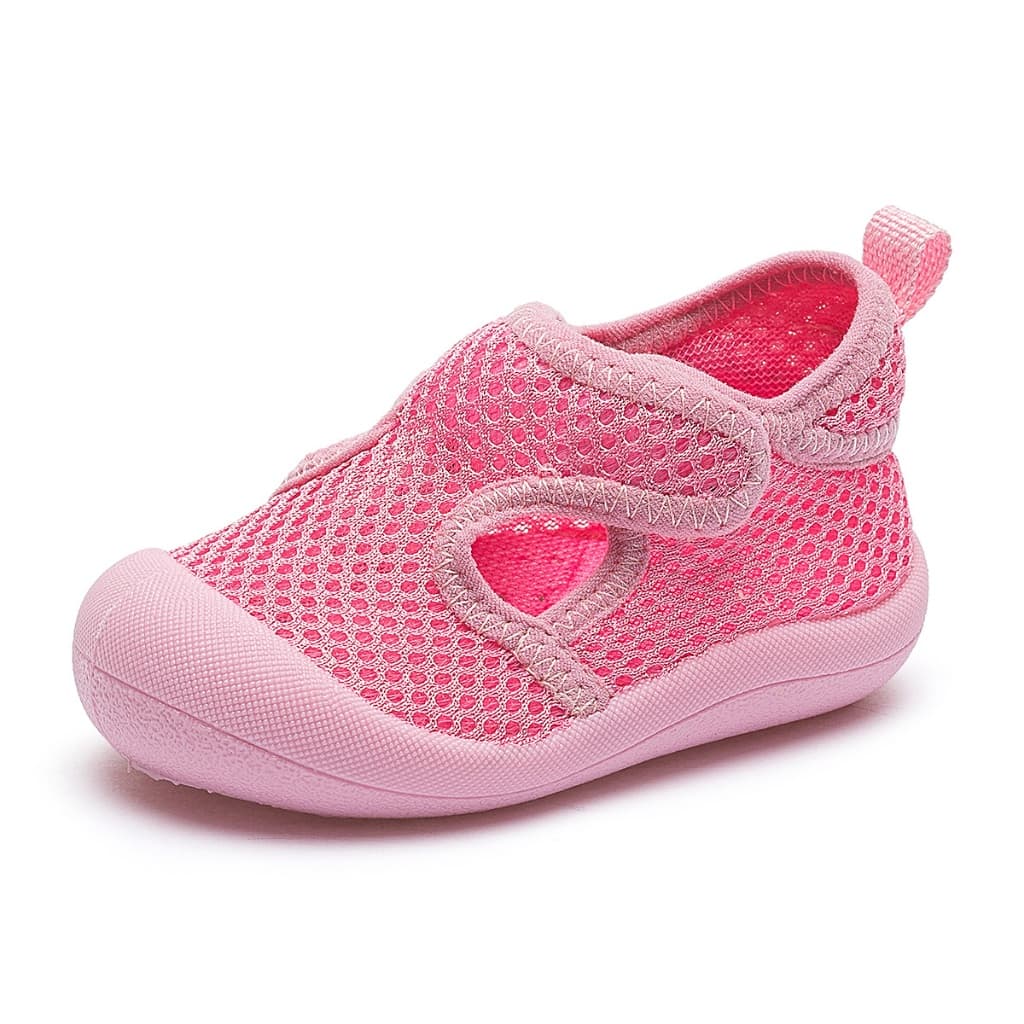 Sandália Antiderrapante Praia Infantil Menina Respirável Bebê Primeiros Passos Rosa Amarelo Lilás BB&Kids