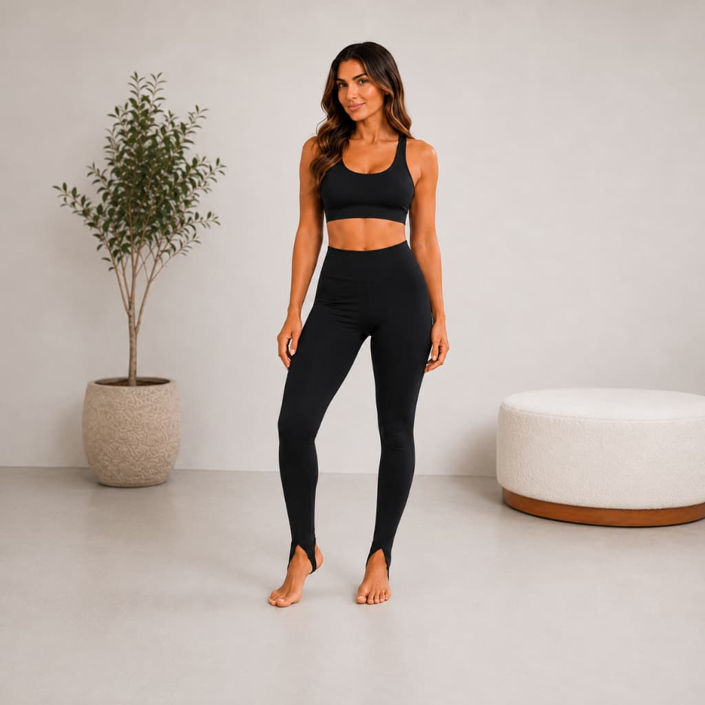 Calça Feminina Legging Fuseau Skinny de Pezinho Peluciada Zero Transparência Cintura Alta Grossa com Suplex