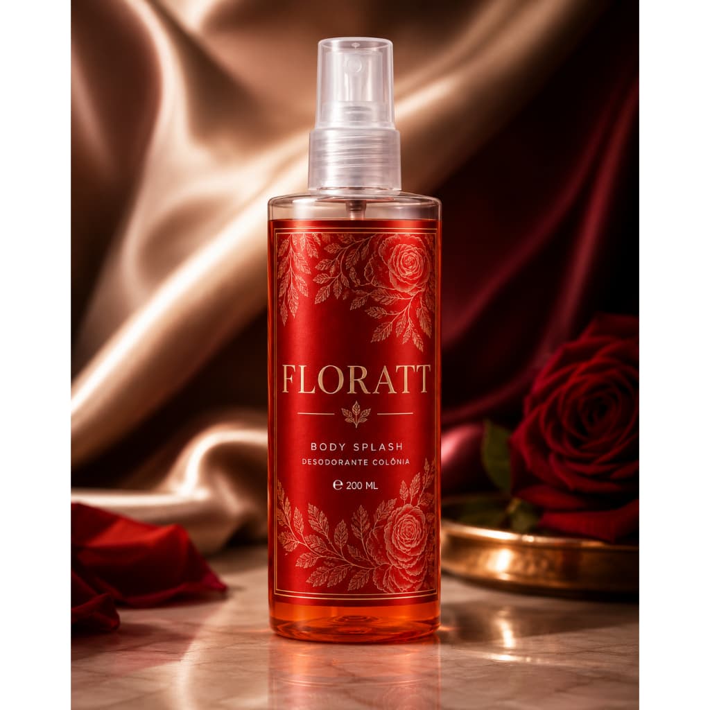 Kit Ate 3 Body splash Florat Red 200ml Feminino - Perfume Corporal