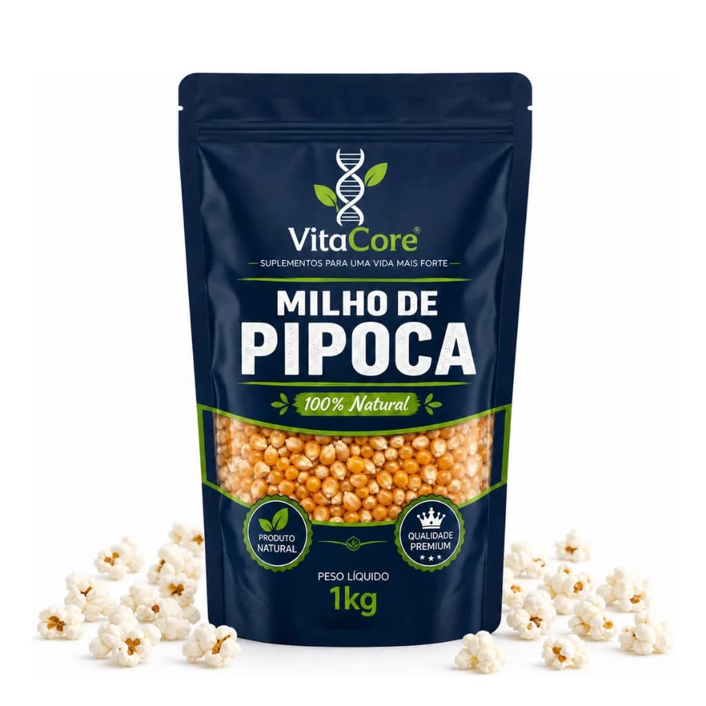 Milho Para Pipoca Tipo 1 Pacote 1kg Estoura Tudo Envio Rápido