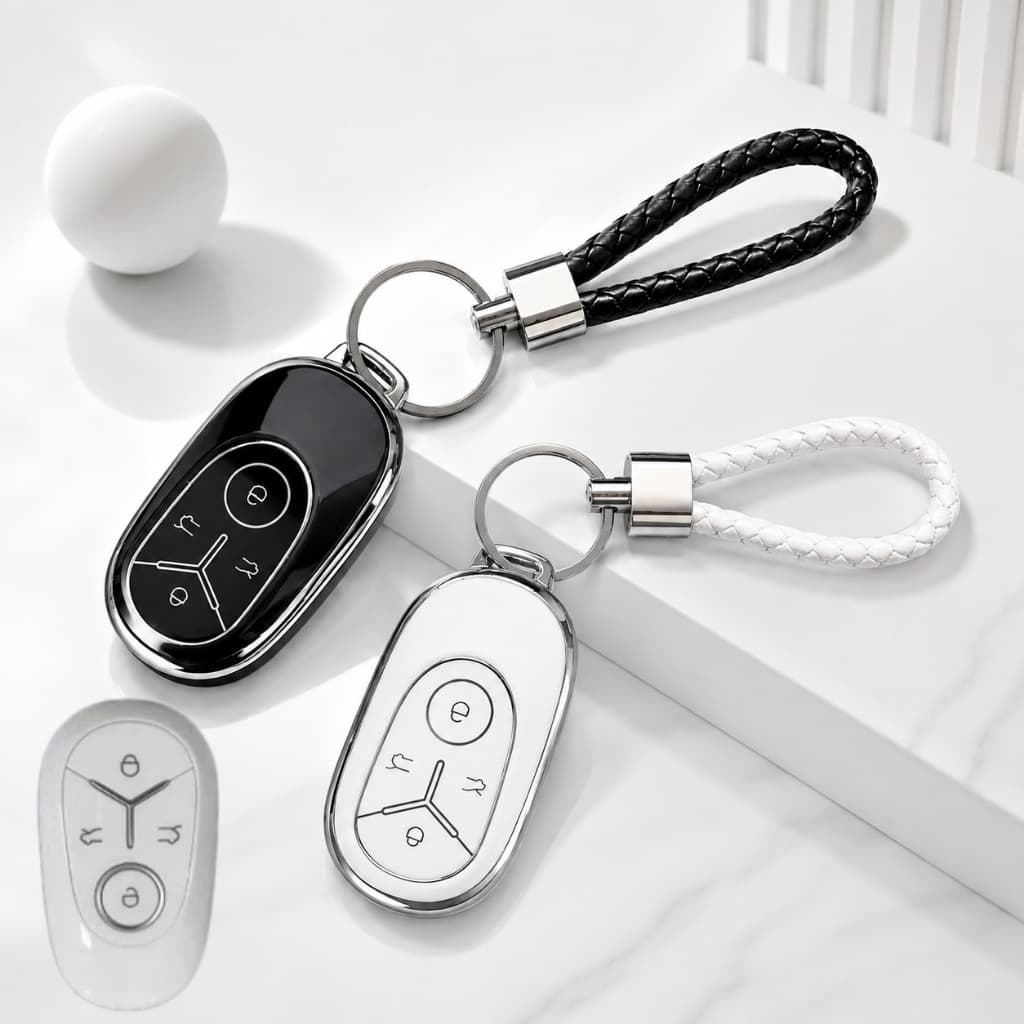 Capa de Chave Geely EX2 em TPU Premium com Chaveiro Resistente e Elegante