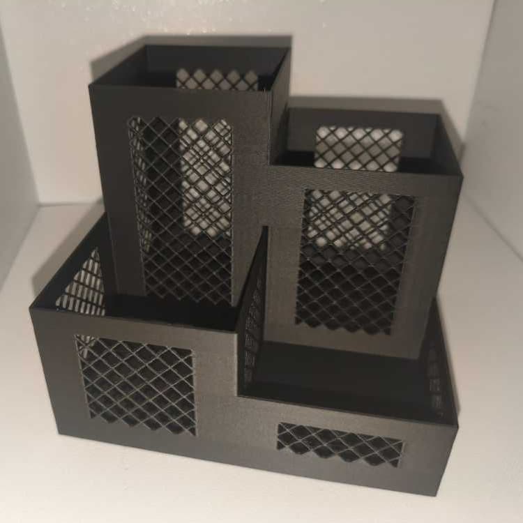 Organizador de Mesa com Divisórias para Canetas e Lápis e outros impressão 3d PLA