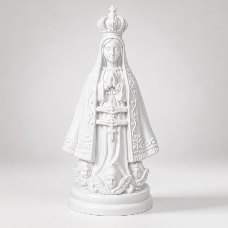 Mini Imagem de Nossa Senhora Aparecida - Estátua Religiosa Fé