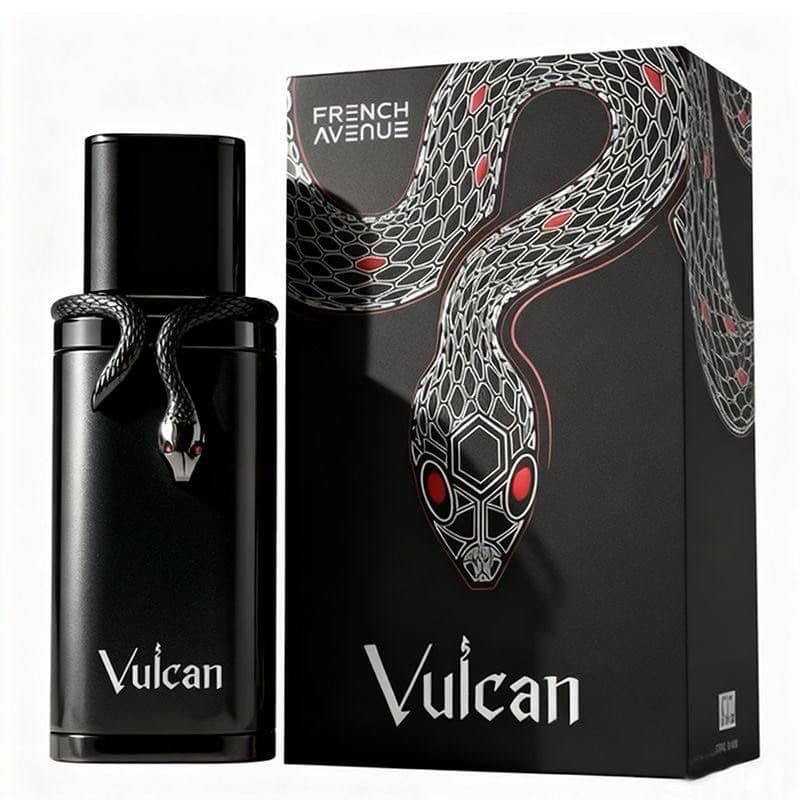 Perfume French Avenue Vulcan Black EDP 100ml Masculino | Árabe Amadeirado Intenso