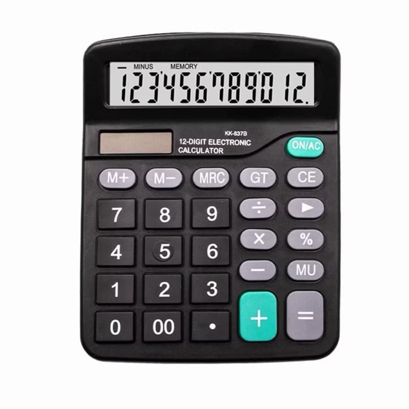Calculadora de Mesa Canodi CA-837B 12 Dígitos Display Grande Profissional