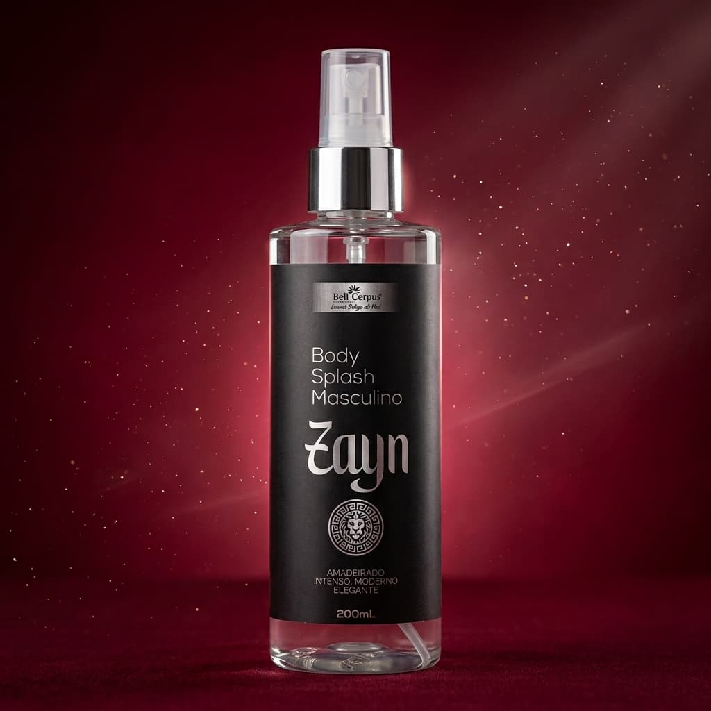 Body Splash Masculino Zayn Alta Fixação 220ml Bellcorpus Cosméticos