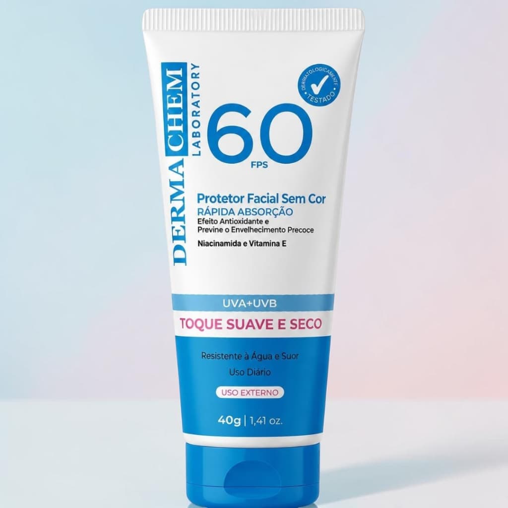 Protetor Solar Facial Dermachem FPS 60 – 40g