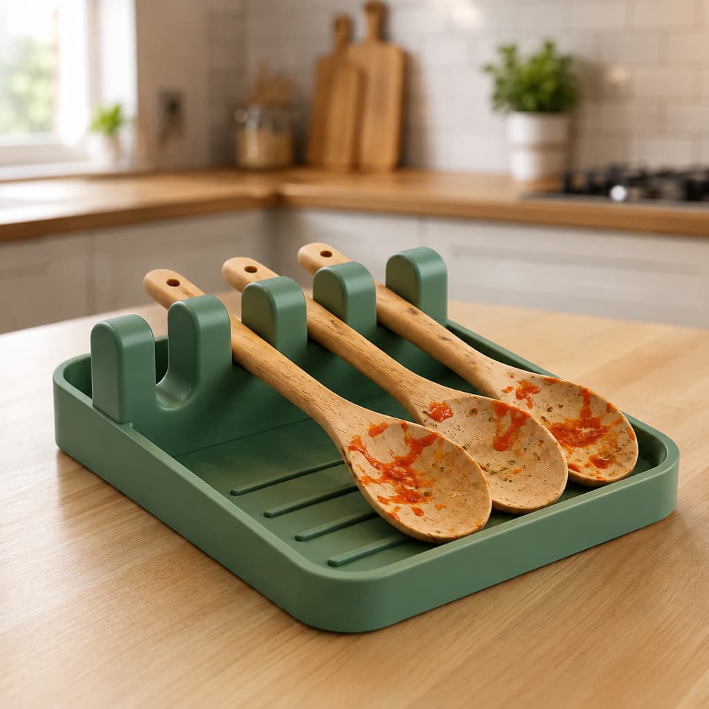 Suporte Colheres Cozinha Escumadeira  Premium Organizador Funcional