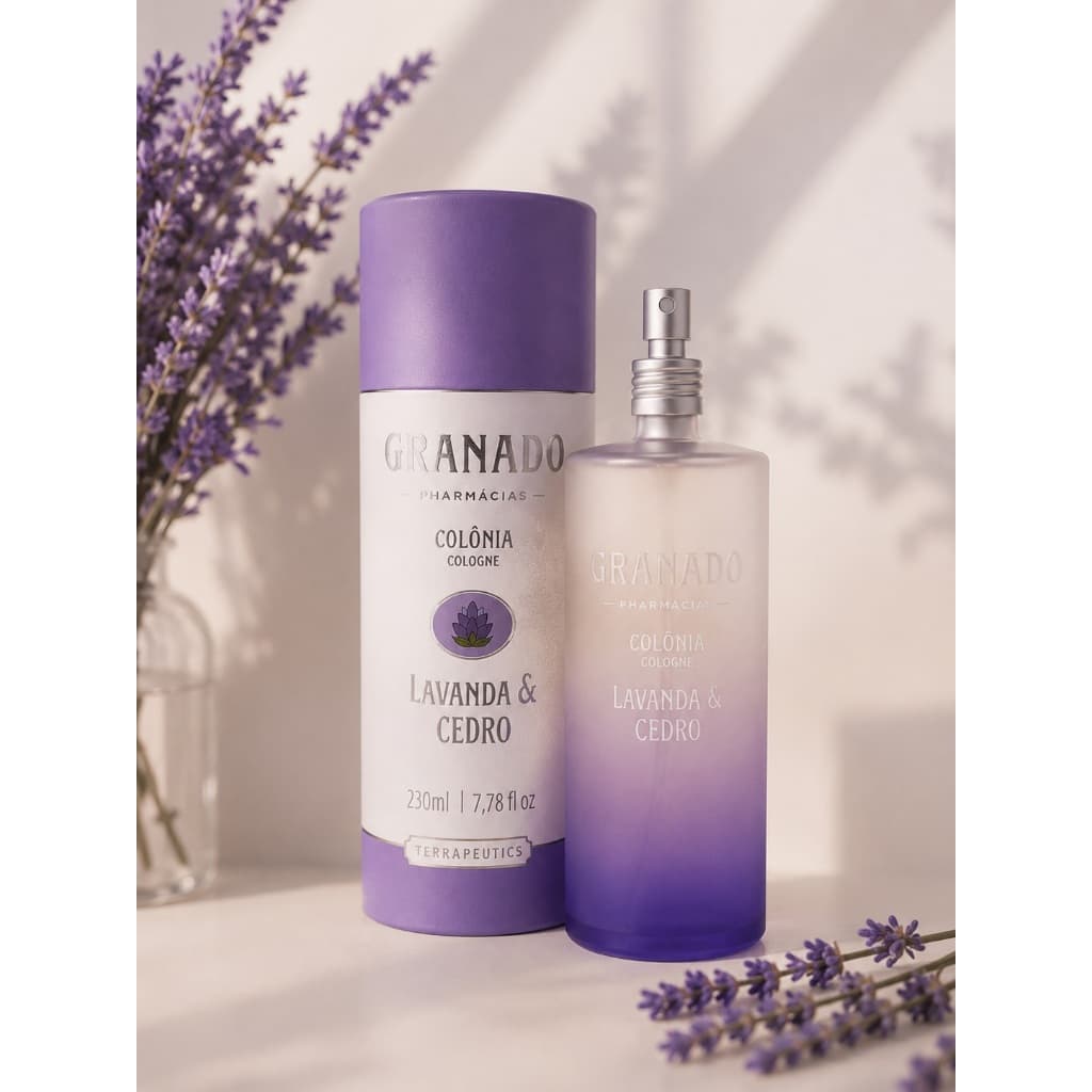 Colônia Granado Terrapeutics Lavanda & Cedro 230ml - Vegan e Natural