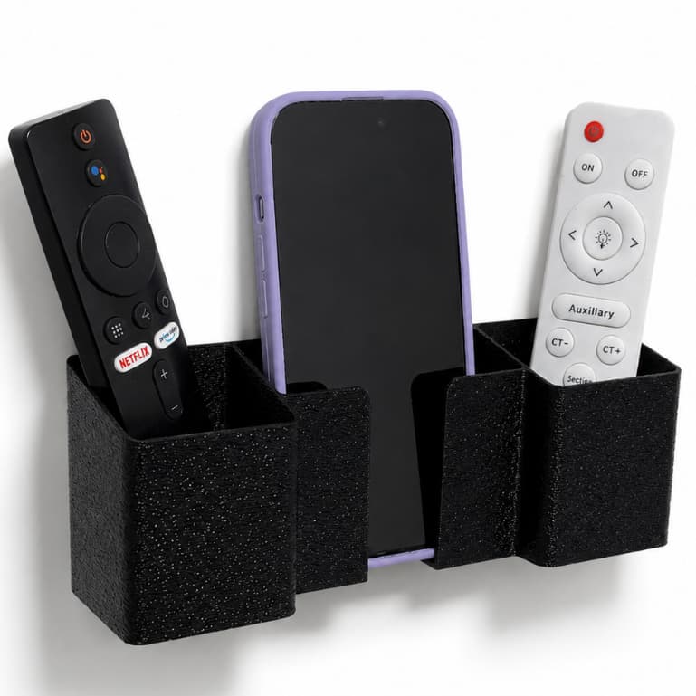 Suporte De Parede para Celular, Controle TV, Controle Ar Condicionado | Sem Furar a parede