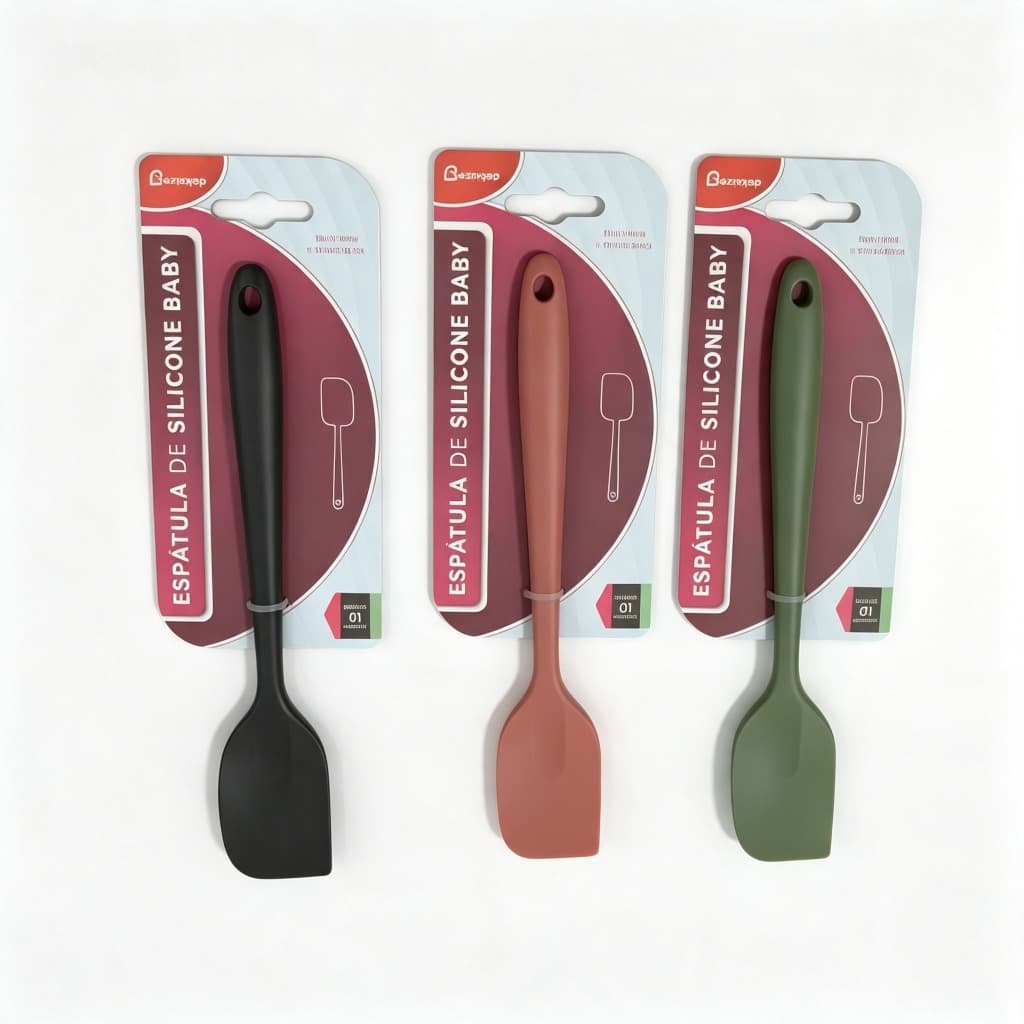 Espátula de Silicone Baby Belakaza 21,4cm Resistente ao Calor até 230°C para Cozinha