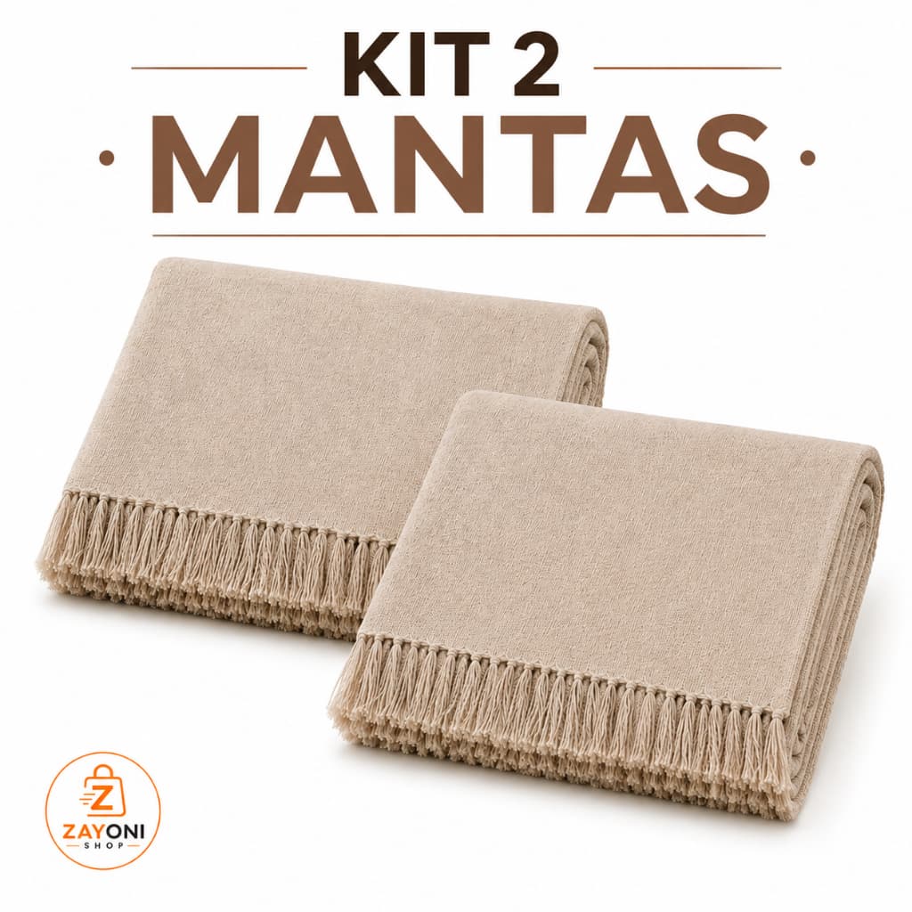 Kit 2 Mantas Para Sofá Gigante 2,20x1,50 Decorativa Luxo 100% Algodão Premium