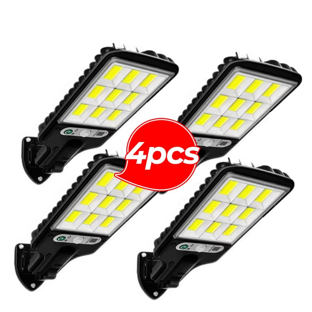 Luminária Solar LED 21W para Jardim com Controle Remoto 3 Modos à Prova d'Água