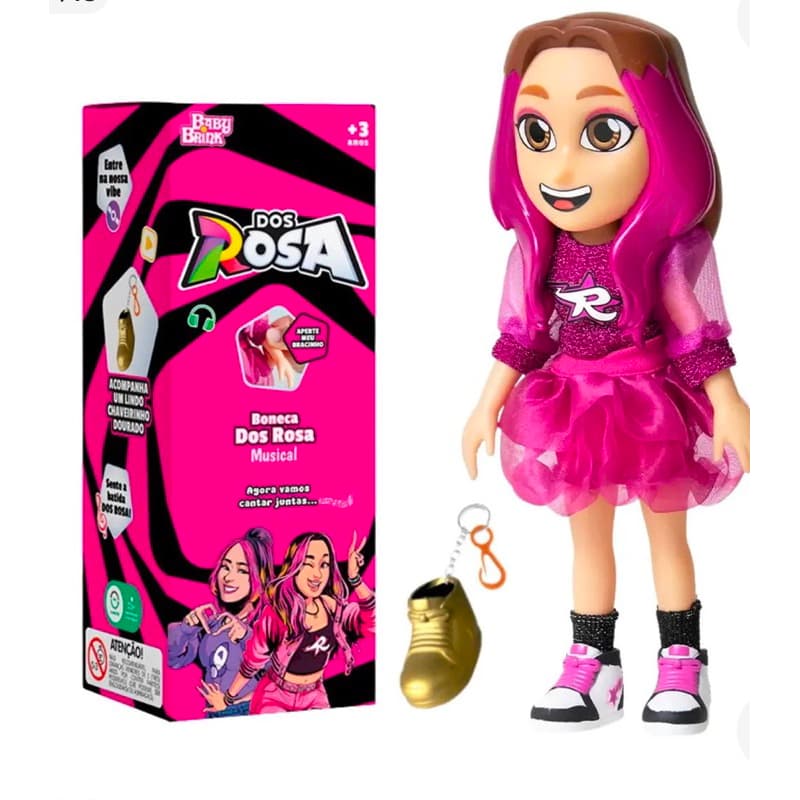 Boneca Emilly Vick Musical dos Rosas 25cm Babybrink