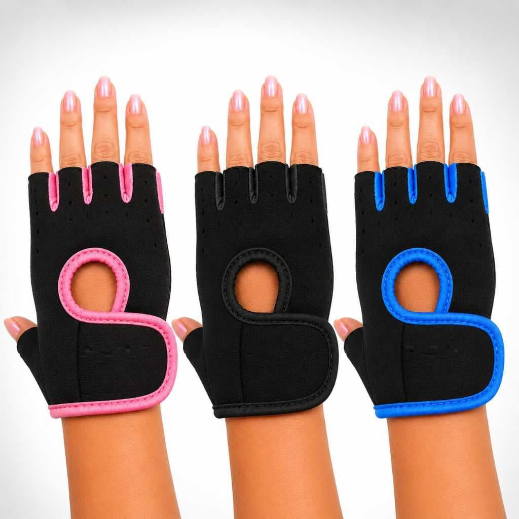 Luva Antiderrapante meio dedo  Ciclismo Academia Ginastica Luvas Bike Fitness MAsculina e Feminina