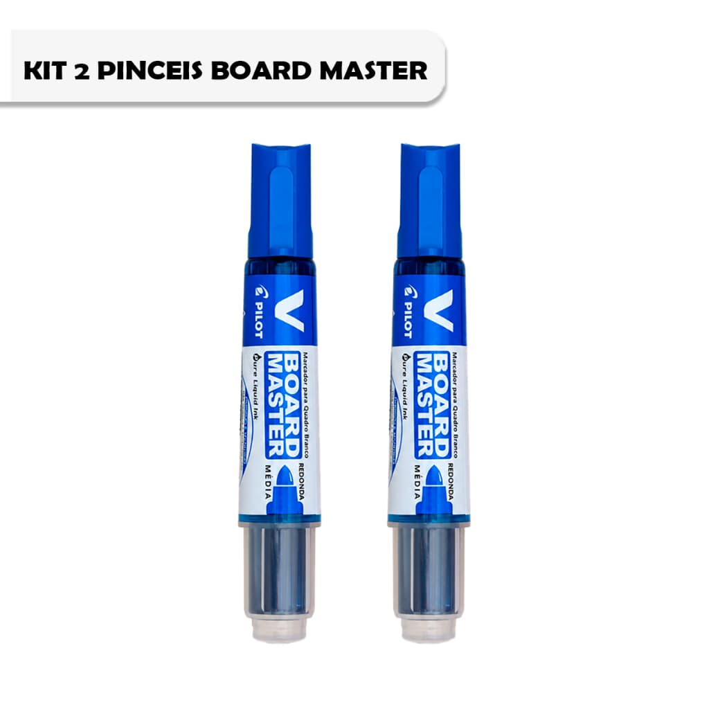 Kit 2 Pincel Para Quadro Branco Pilot Board Master