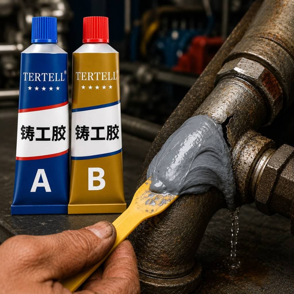 Cola Para Metal Reparo Industrial Soldagem A Fio Ao Calor Resistente Forte Pasta De Metal AB
