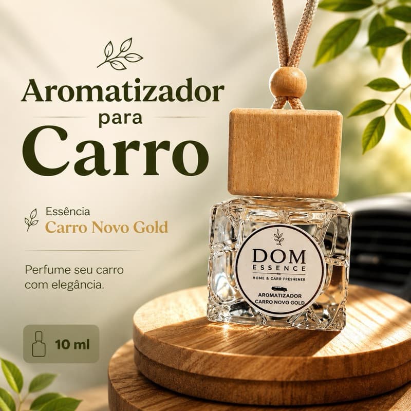 Aromatizador para carro 10 ml - Fragância Carro Novo