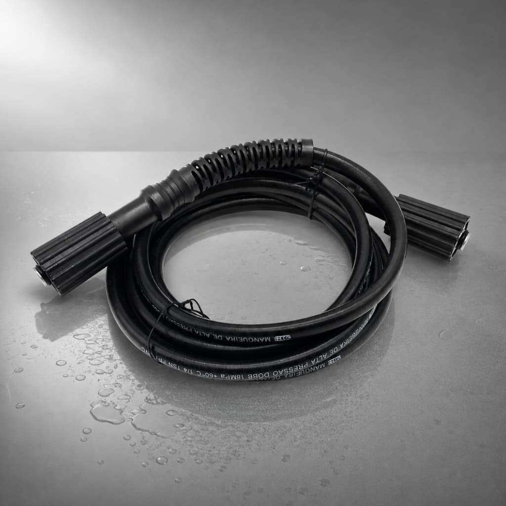 Mangueira de Pressão Rosca M22 ID14/15 x M22 ID14/15 Dobb para Lavadora Trama de NYLON (3, 5, 7.5, 10, 15 e 20M)