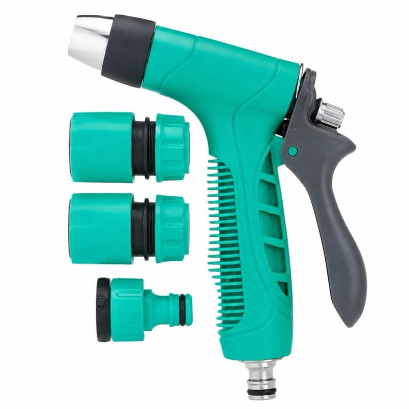 Esguicho Mangueira 1/2” Com Engate Rápido + Adaptador Torneira 3/4”